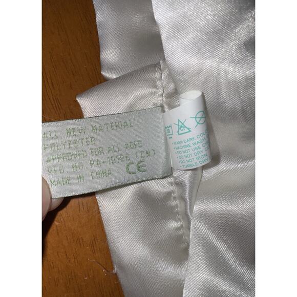 Bearington Baby Lamb Lovey Satin Sherpa Security Blanket Plush Sewn Eyes - Picture 8 of 14